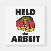 Retro Ostalgie DDR Held der Arbeit Magnet (Vorne)