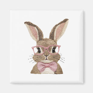 Retro Oster Imitats Stickerei Bunny Niedlich Gifts Magnet