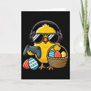 Retro-Osterhuhn-Gaming-lustiges-Ostern  Karte