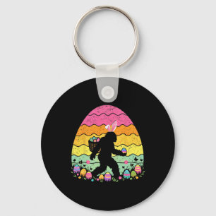 Retro Ostern Bigfoot Sasquatch Hase Eiersuche Jung Schlüsselanhänger