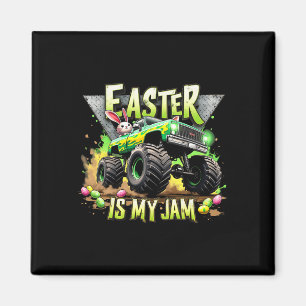 Retro Ostern ist mein Ding Monster Truck Offroad-S Magnet