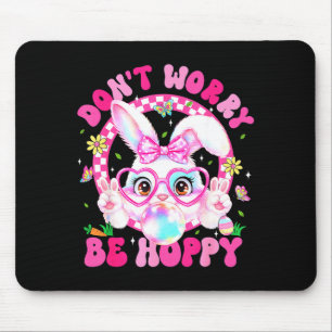 Retro Ostern Keine Sorge Sei Hoppy Süßer Hase Oste Mousepad