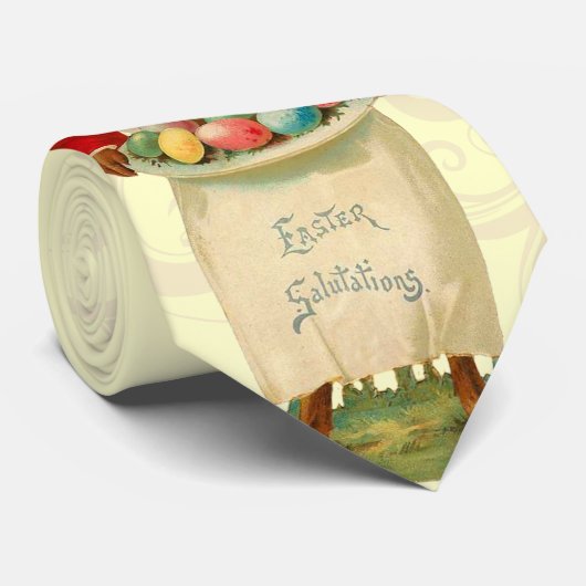 Retro Ostern-Krawatte Krawatte (Gerollt)