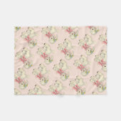 Retro Ostern-Lamm Fleecedecke (Vorderseite (Horizontal))