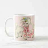 Retro Ostern-Lamm Personnalised Kaffeetasse (Links)