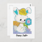 Retro Ostersonne für Oma und Opa Postkarte (Vorne/Hinten)