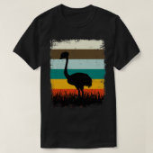 Retro Ostrich T-Shirt (Design vorne)