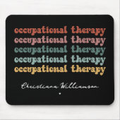 Retro OT Berufliche Therapie OT School Student Mousepad (Vorne)