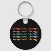 Retro OT Berufliche Therapie OT School Student Schlüsselanhänger (Rückseite)