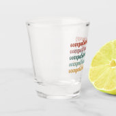 Retro OT Berufliche Therapie OT School Student Schnapsglas (Links)