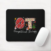 Retro Ot Occupational Therapy Santa Christmas Ot S Mousepad (Mit Mouse)