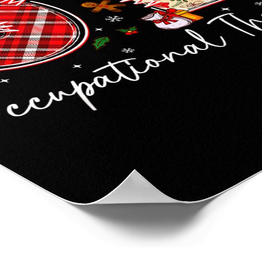 Retro Ot Occupational Therapy Santa Christmas Ot S Poster (Ecke)