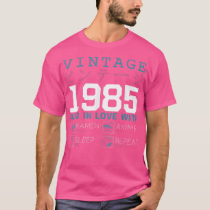 Retro Otaku Kanji Vintage 1985 Geburtstag Ramen An T-Shirt