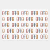 Retro OTD Doktor der Arbeitstherapie Geschenkpapier Set (Vorderseite 2)