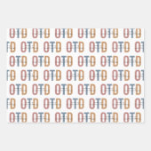 Retro OTD Doktor der Arbeitstherapie Geschenkpapier Set (Vorderseite)