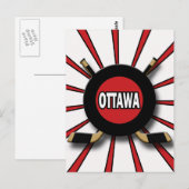 RETRO OTTAWA HOCKEY POSTKARTE (Vorne/Hinten)