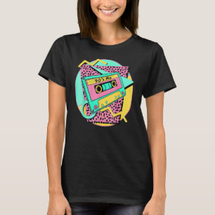 Retro-Outfit der 90er Jahre zurück in die Vintage  T-Shirt