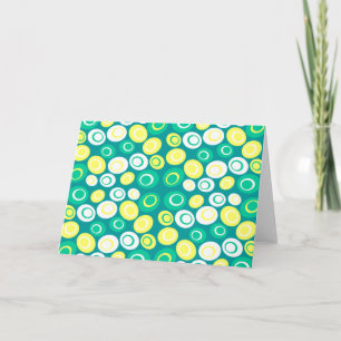 Retro Oval Dots Muster Feiertagskarte