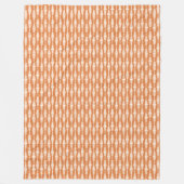 Retro Oval Fleece Blanket - Terracotta Mod Look (Vorderseite)