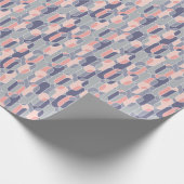 Retro Oval Geometric 70er Muster Geschenkpapier (Ecke)