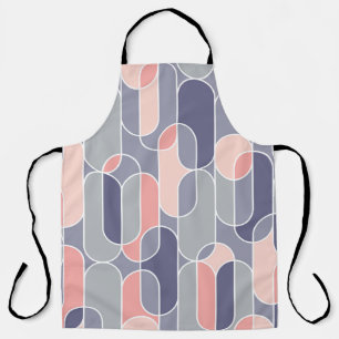 Retro Oval Geometric 70er Muster Schürze