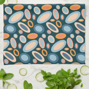 Retro Oval Pattern Küchentuch