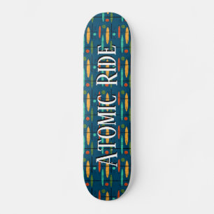 Retro-Oval-Punkt-Linien Skateboard
