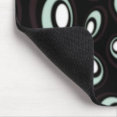 Retro-Ovale für Minze und Creme Mousepad (Ecke)