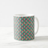 Retro-Ovale und Halbkreise Kaffeetasse (VorderseiteRechts)