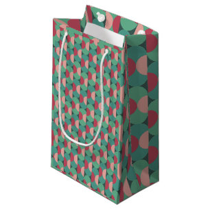 Retro-Ovale und Halbkreise Kleine Geschenktüte