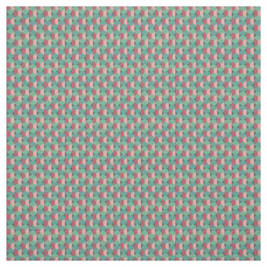 Retro-Ovale und Halbkreise Stoff (Muster)