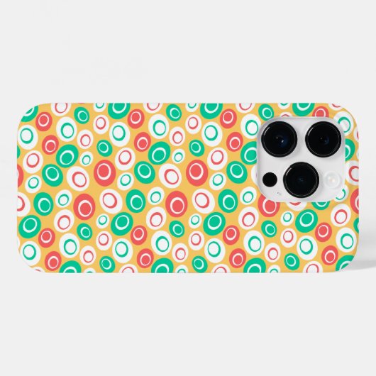 Retro-Ovals Case-Mate iPhone Hülle (Rückseite (Horizontal))