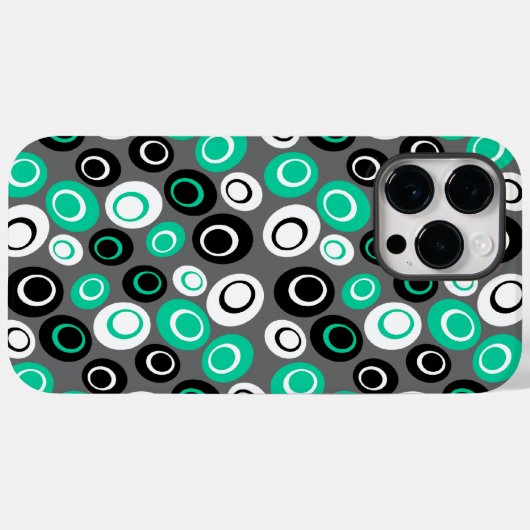 Retro-Ovals Case-Mate iPhone Hülle (Rückseite (Horizontal))