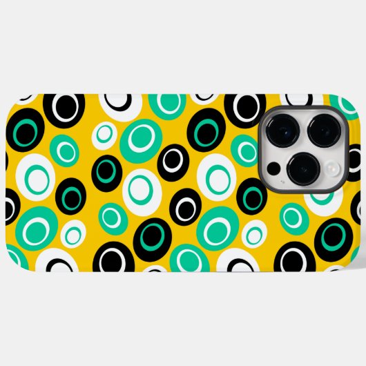 Retro-Ovals Case-Mate iPhone Hülle (Rückseite (Horizontal))