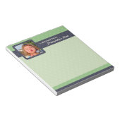 Retro Ovals Foto Kleine Mama Notepad - Moss Notizblock (angewinkelt)