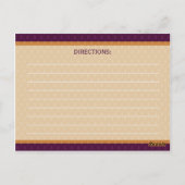 Retro Ovals Foto Rezeptionskarten - Mandarine Postkarte (Rückseite)