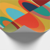 Retro-Ovals Geschenkpapier (Ecke)