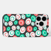 Retro-Ovals iPhone Hülle (Rückseite (Horizontal))