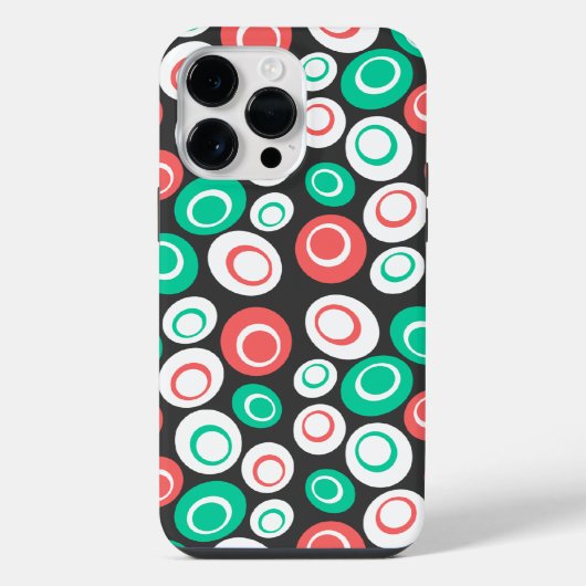 Retro-Ovals iPhone Hülle (Rückseite)