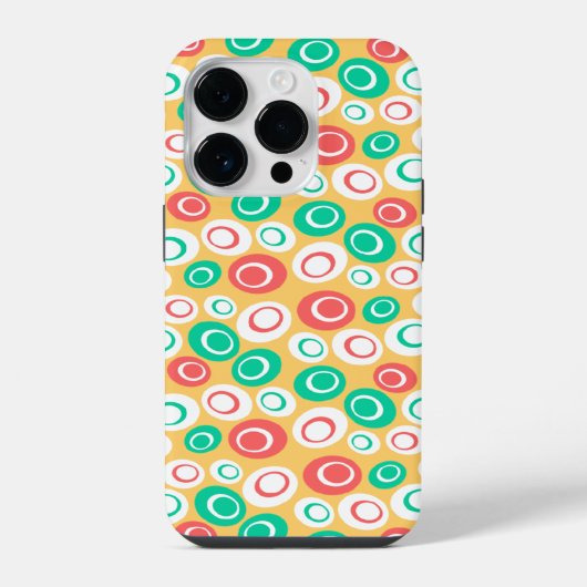 Retro-Ovals iPhone Hülle (Rückseite)