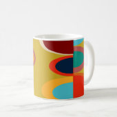 Retro-Ovals Kaffeetasse (VorderseiteRechts)