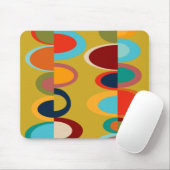 Retro-Ovals Mousepad (Mit Mouse)