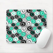 Retro Ovals Muster Mousepad (Mit Mouse)