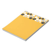 Retro Ovals Muster Notizblock (Rotiert)