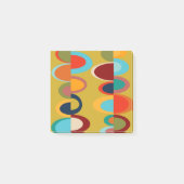 Retro-Ovals Post-it Klebezettel (Vorderseite)