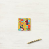 Retro-Ovals Post-it Klebezettel (Auf Schreibtisch)