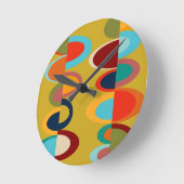 Retro-Ovals Runde Wanduhr (Winkel)