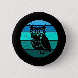 Retro Owl Button