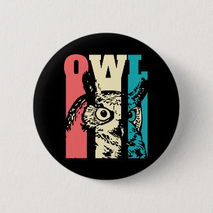 Retro Owl Button