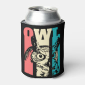 Retro Owl Dosenkühler (Kanne Vorderseite)